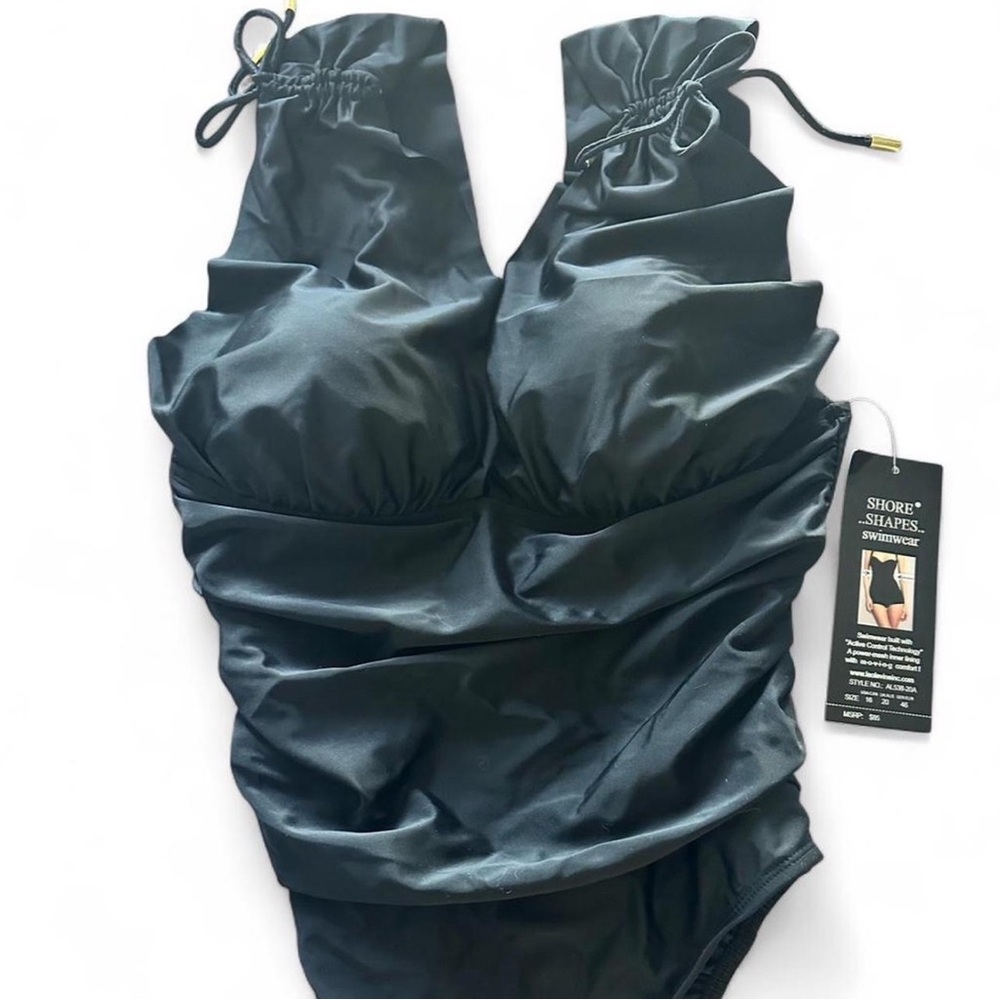 Shore Shapes Swimwear V-Neckline one piece swimsuit - Picture 2 of 8